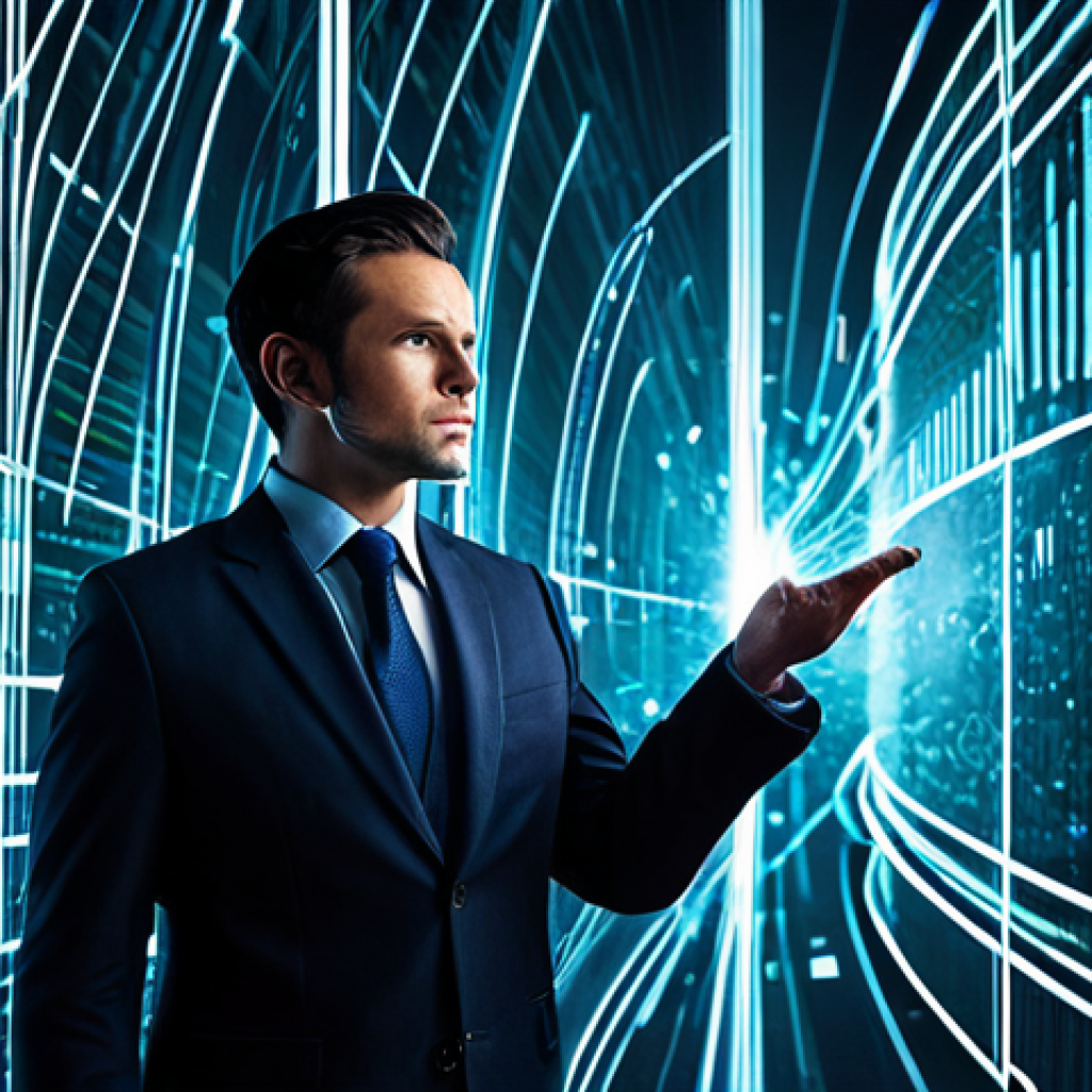 A focused professional cybersecurity expert, dressed in a sharp, modest business suit, stands confidently amidst an abstract, swirling digital storm. Complex lines of code and glowing data streams represent evolving threats, while subtle architectural elements like a strong, futuristic digital fortress wall symbolize robust defenses. The scene conveys a sense of dynamic challenge and strategic vigilance. Perfect anatomy, correct proportions, natural pose, well-formed hands, proper finger count, natural body proportions, fully clothed, modest clothing, appropriate attire, professional dress, professional photography, high quality, safe for work, appropriate content, family-friendly.