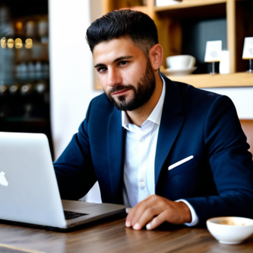 Home 11 Security Consultant at a Coffee Shop**
A cybersecurity consultant, fully clothed in professional attire (perhaps a blazer and slacks, or a modest dress), working on a laptop at a trendy "cafetería" in Madrid. Background: other people chatting, enjoying "café con leche." Focus on the consultant's focused expression, radiating confidence. Safe for work, appropriate content, professional, perfect anatomy, natural proportions, well-formed hands.
**