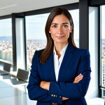 정보보안학 개인정보 유출 방지 - **

"A professional businesswoman, fully clothed in a tailored business suit, confidently presenting...