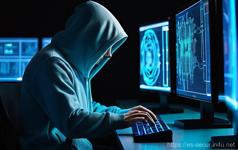 정보보안학 보안 점검 및 테스트 - **Prompt:** A high-tech, sterile cybersecurity operations center. In the foreground, a diverse team ...