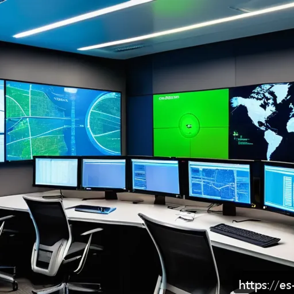 정보보안학 네트워크 공격 탐지 - A modern cybersecurity operations center in a Latin American office environment, with diverse profes...