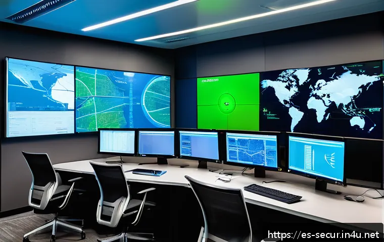 정보보안학 네트워크 공격 탐지 - A modern cybersecurity operations center in a Latin American office environment, with diverse profes...