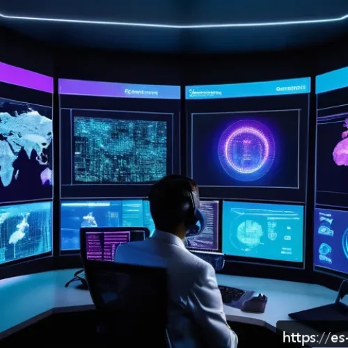 정보보안학 악성 코드 분석 - A high-tech cybersecurity laboratory scene showcasing a diverse team of experts analyzing polymorphi...